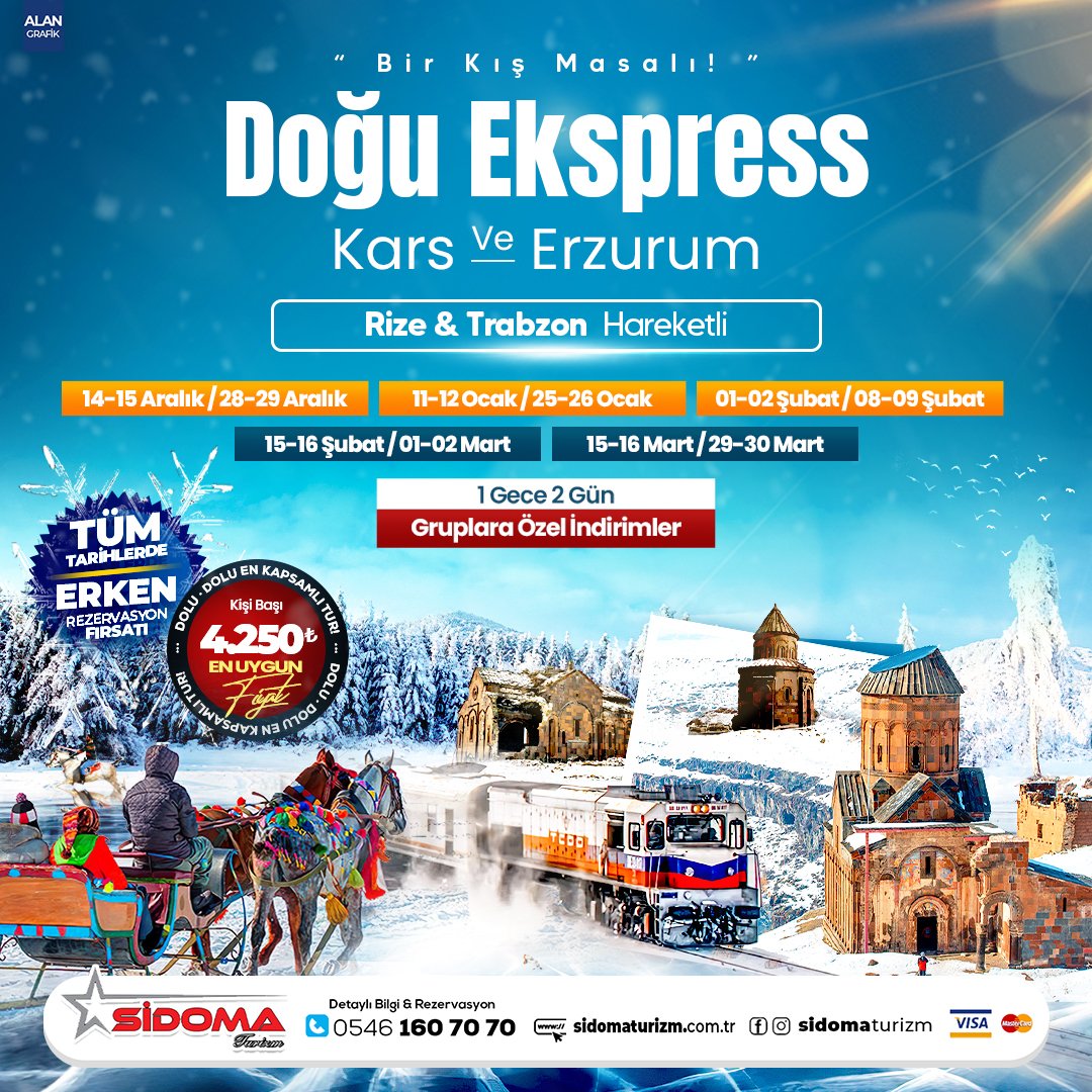 Doğu Ekspres Turu Kars Erzurum